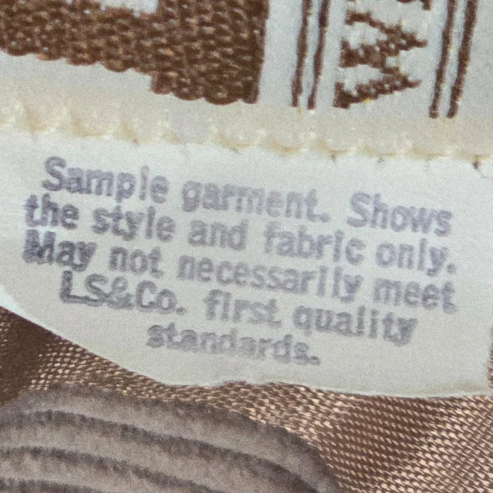 VTG Levis Western Wear Corduroy Blazer Brown Suede Elbow Patches Sample M *READ*
